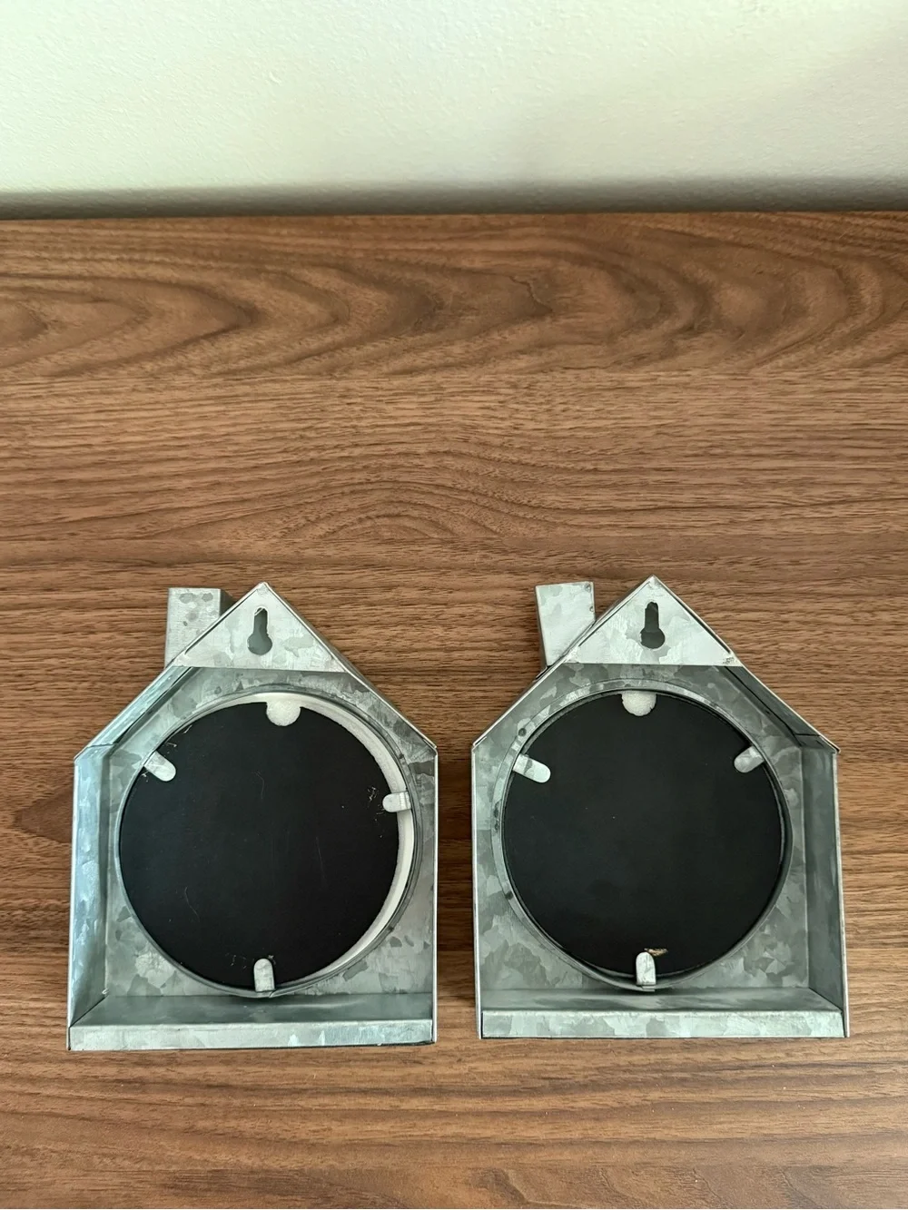 Pottery Barn Galvanized House Frames Set of 4 Holiday Farmhouse Cottage Decor